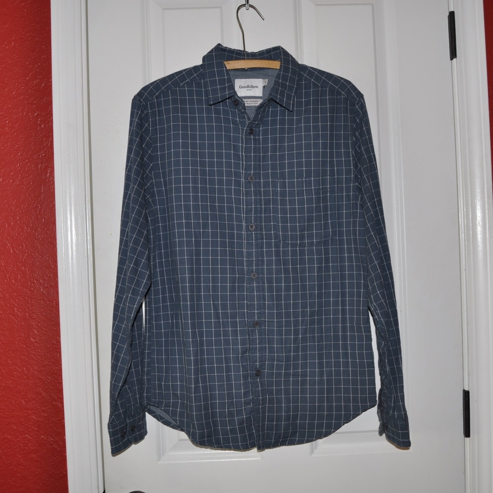 NEW Standard Fit Long Sleeve Double Weave Shirt C7 - Picture 5 of 8